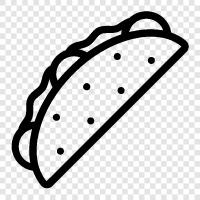 Tacos, Burrito, Burritoschale, Mexikanische Küche symbol