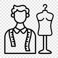 terzi, değişiklikler, dikiş, dressmaker ikon svg