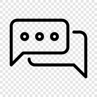 talk, chat, dialogue, discussion icon svg