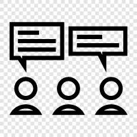 talk, chat, discuss, communicate icon svg