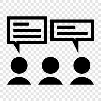 talk, chat, discussion board, blog icon svg