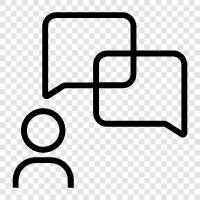 talk, exchanging ideas, exchanging information, exchanging emotions icon svg