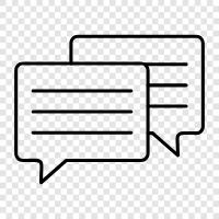 talk, messaging, chatting, social media icon svg