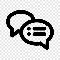 talk, chat, dialogue, discussion icon svg