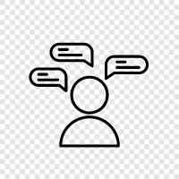 talking, chatting, dialogue, dialog icon svg