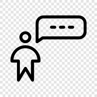 talking, dialogue, dialogue box, talk to icon svg