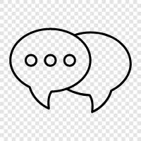 talking, discussion, dialogue, discussion board icon svg