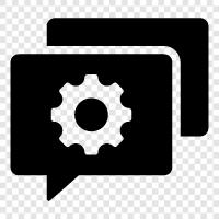 talking, dialogue, discussion, words icon svg