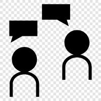 talking, dialogue, discussion, debate icon svg