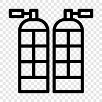 tanks, tanks for oxygen, portable tanks, cylinder tanks icon svg