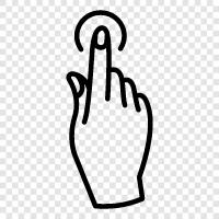 tap, hand, fingers, dexterity icon svg