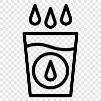 Leitungswasser, abgefülltes Wasser, gereinigtes Wasser, Trinkwasser symbol