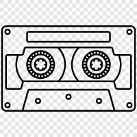 tape, audio tape, music, audio icon svg