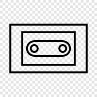 tape, classic, retro, vintage icon svg