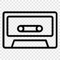 tape, audio, reel, cassette icon svg