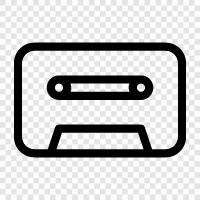 tape, audio, cassette, audio cassette icon svg