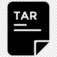 TAR, архив, Zip, папка Значок svg