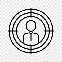 Target Audience, Targeted Marketing, Targeted Advertising, Target Marketing icon svg