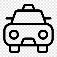 taxi, Uber, Lyft, black car icon svg