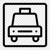 taxi stand, taxi stop icon svg