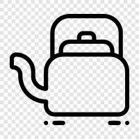 tea kettle, coffee pot, stovetop kettle, electric kettle icon svg