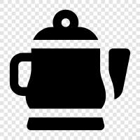 tea, cups, mugs, pot icon svg