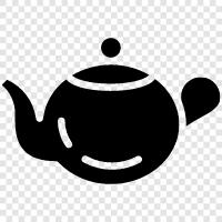 tea, pot, cups, brewing icon svg