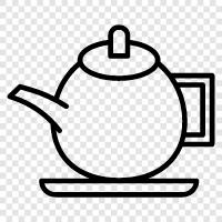 tea, pot, cups, drinking icon svg