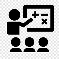 teaching certification, teaching methods, teaching materials, teaching resources icon svg