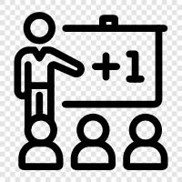 teaching, learning, students, education icon svg