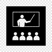 teaching materials, teaching methods, teaching strategies, teaching aids icon svg