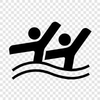 team sport, aquatic sport, competitive sport, Synchronised swimming icon svg