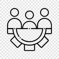 teamwork, cooperative, cooperation, collective icon svg