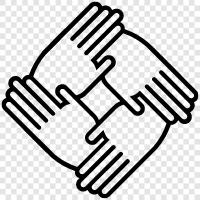 teamwork, teambuilding, cooperation, synergy icon svg