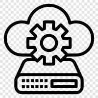 Technology, Computing, Storage, Services icon svg