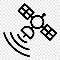 Technologie, Kommunikation, Internet, Satellitenfernsehen symbol