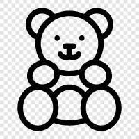 teddy bear, bears, plush toy, soft toy icon svg