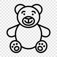 teddy bear, bear, plush, cuddly icon svg