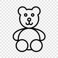 teddy bear, bear, plush toy, soft toy icon svg