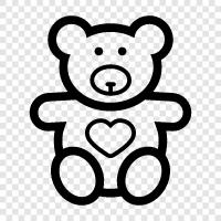 teddy bear, stuffed animal, soft toy, teddy icon svg