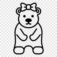 teddy bear icon svg