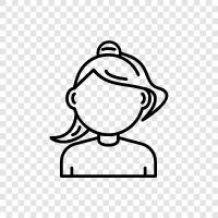 Teen, Girls, Young Women, Teenager Girl icon svg