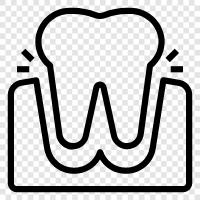 Teeth Cleaning, Gum Care, Toothpaste, Loose Tooth icon svg