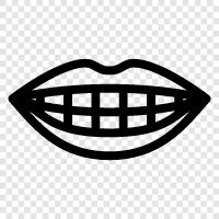 teeth, gums, saliva, eating icon svg