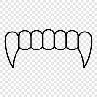 teeth, vampire, vampire teeth, vampire fangs icon svg