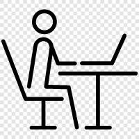 telecommuting, flexible work, remote work, work from home icon svg