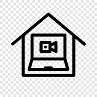 telecommuting, remote work, flexible work, parttime work icon svg