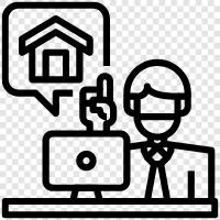 telecommuting, working from home, remote work, telecommuting jobs icon svg