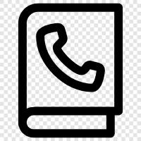 telephone directory, telephone book software, telephone book online, telephone directory online icon svg