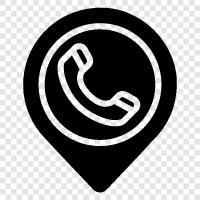 telephone numbers, cell phone location, iphone location, ipad location icon svg